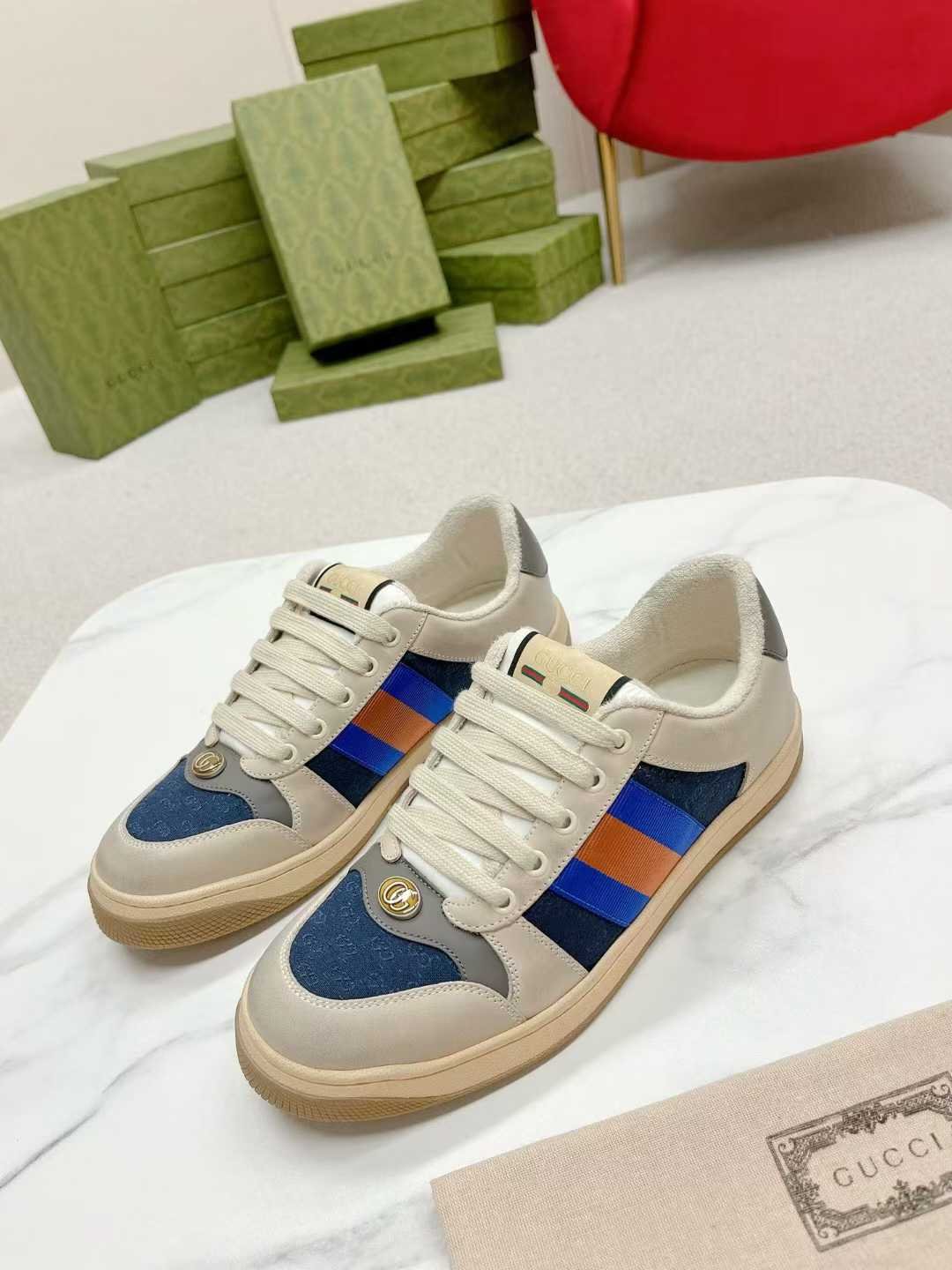 Aurora Custom StudioGucci Screener GG Supreme Sneakers - Image 6
