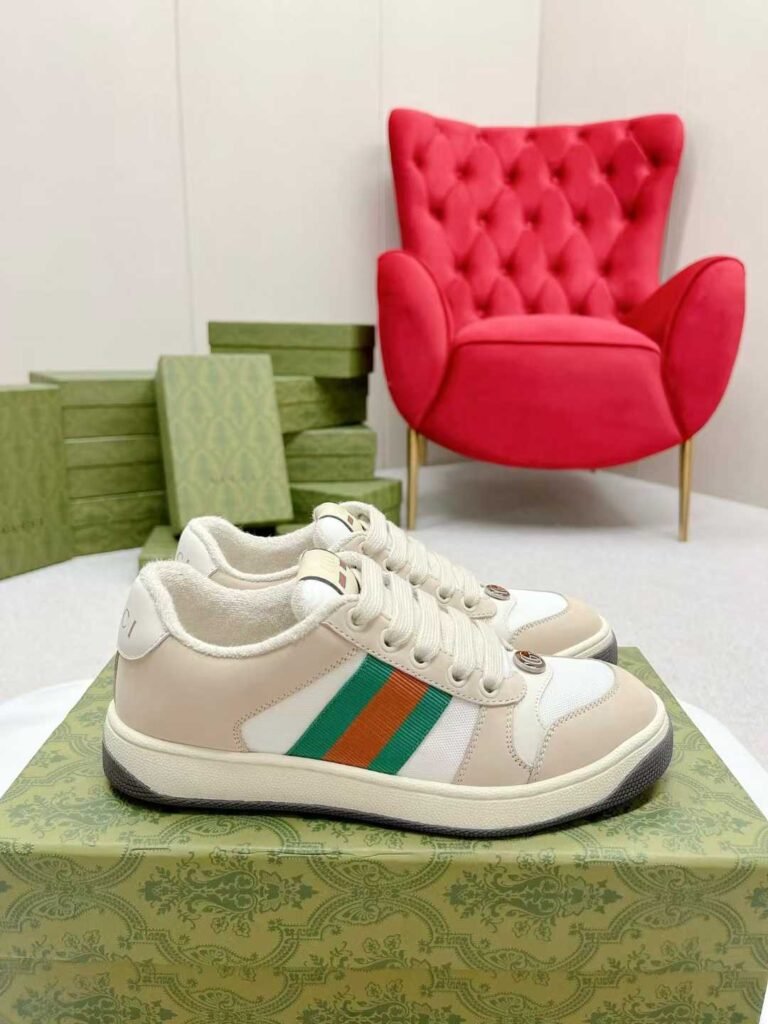 Aurora Custom StudioGucci Screener GG Supreme Sneakers