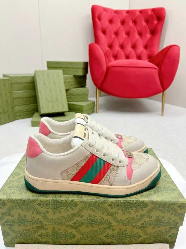 Aurora Custom StudioGucci Screener GG Supreme Sneakers