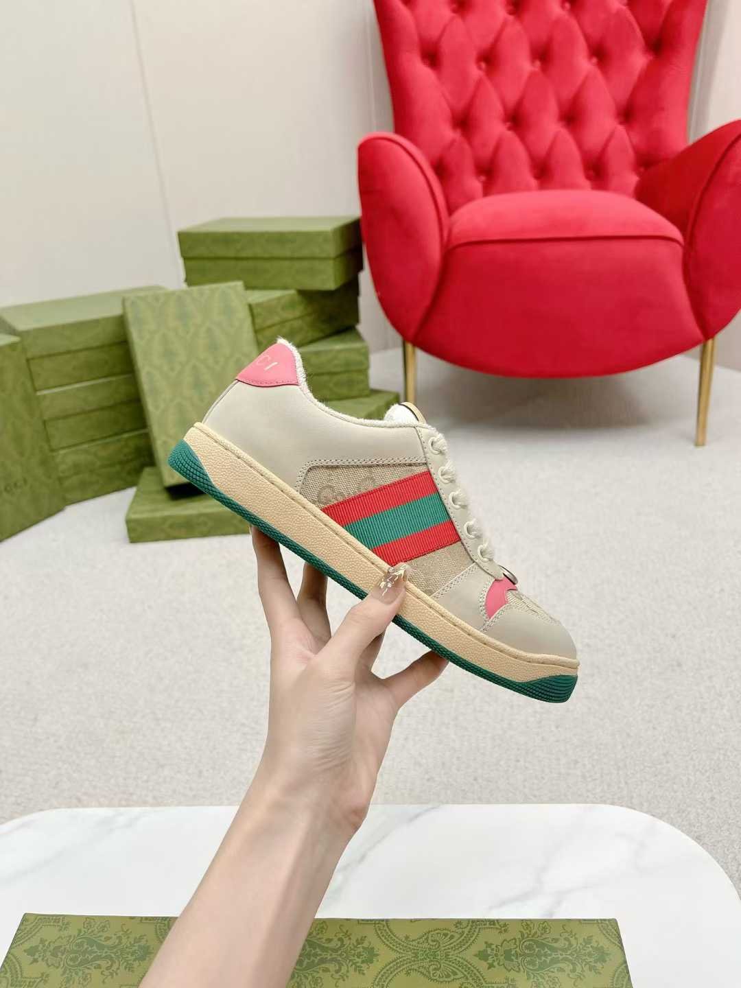 Aurora Custom StudioGucci Screener GG Supreme Sneakers - Image 3