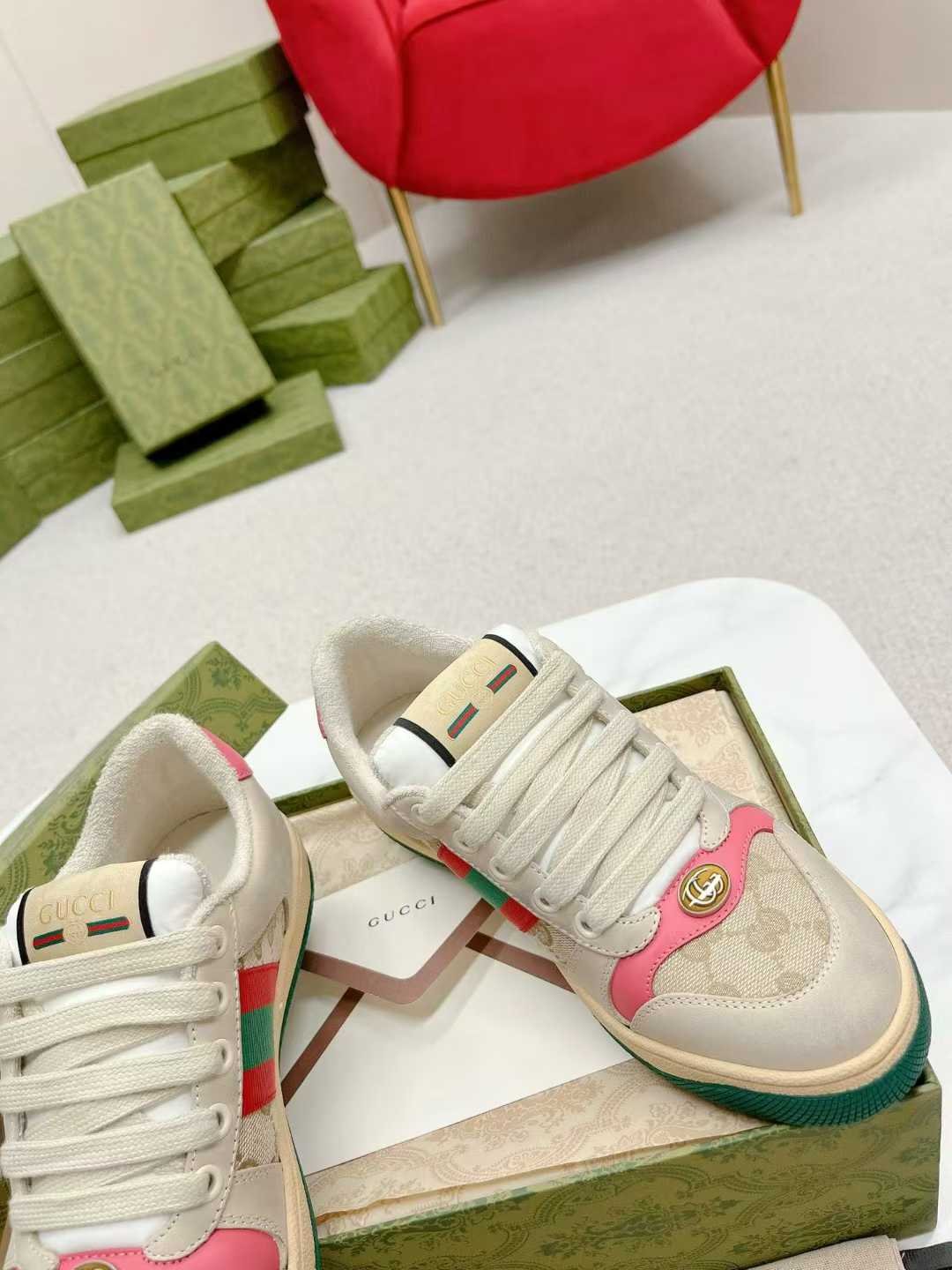 Aurora Custom StudioGucci Screener GG Supreme Sneakers - Image 6