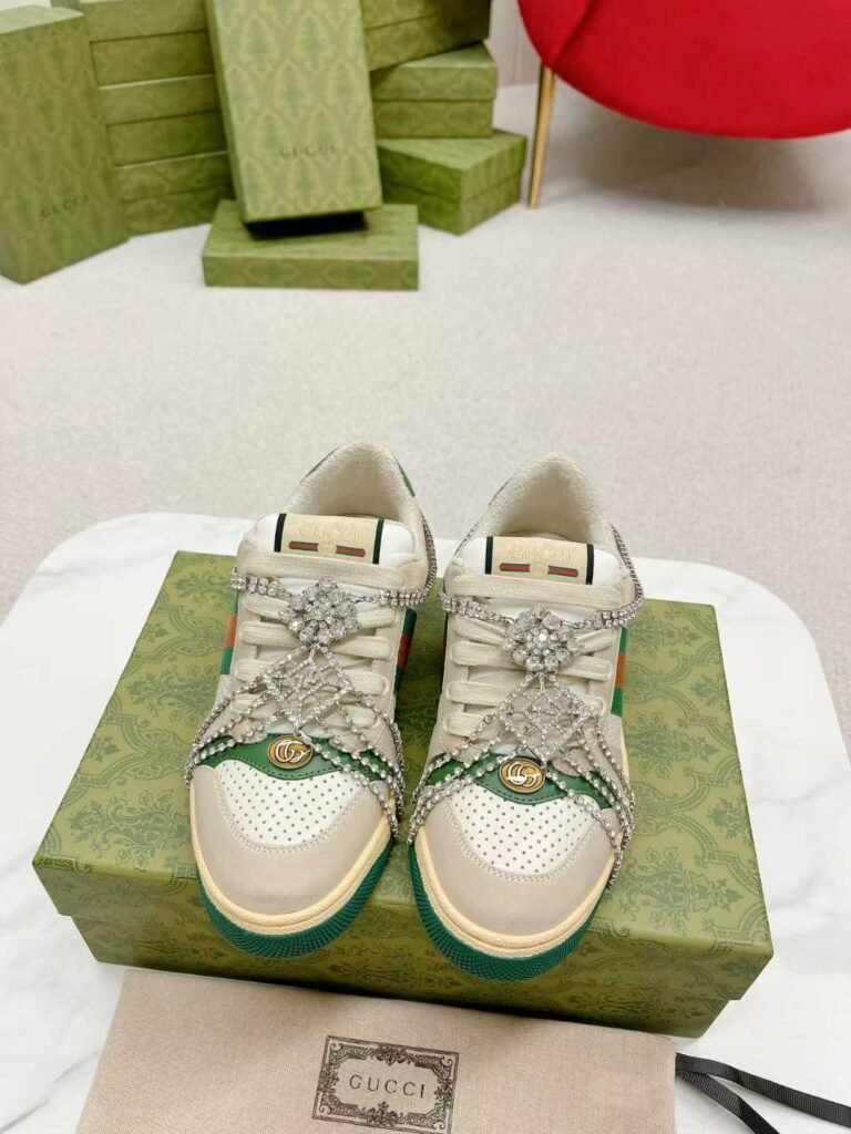 Aurora Custom StudioGucci Screener GG Supreme Sneakers