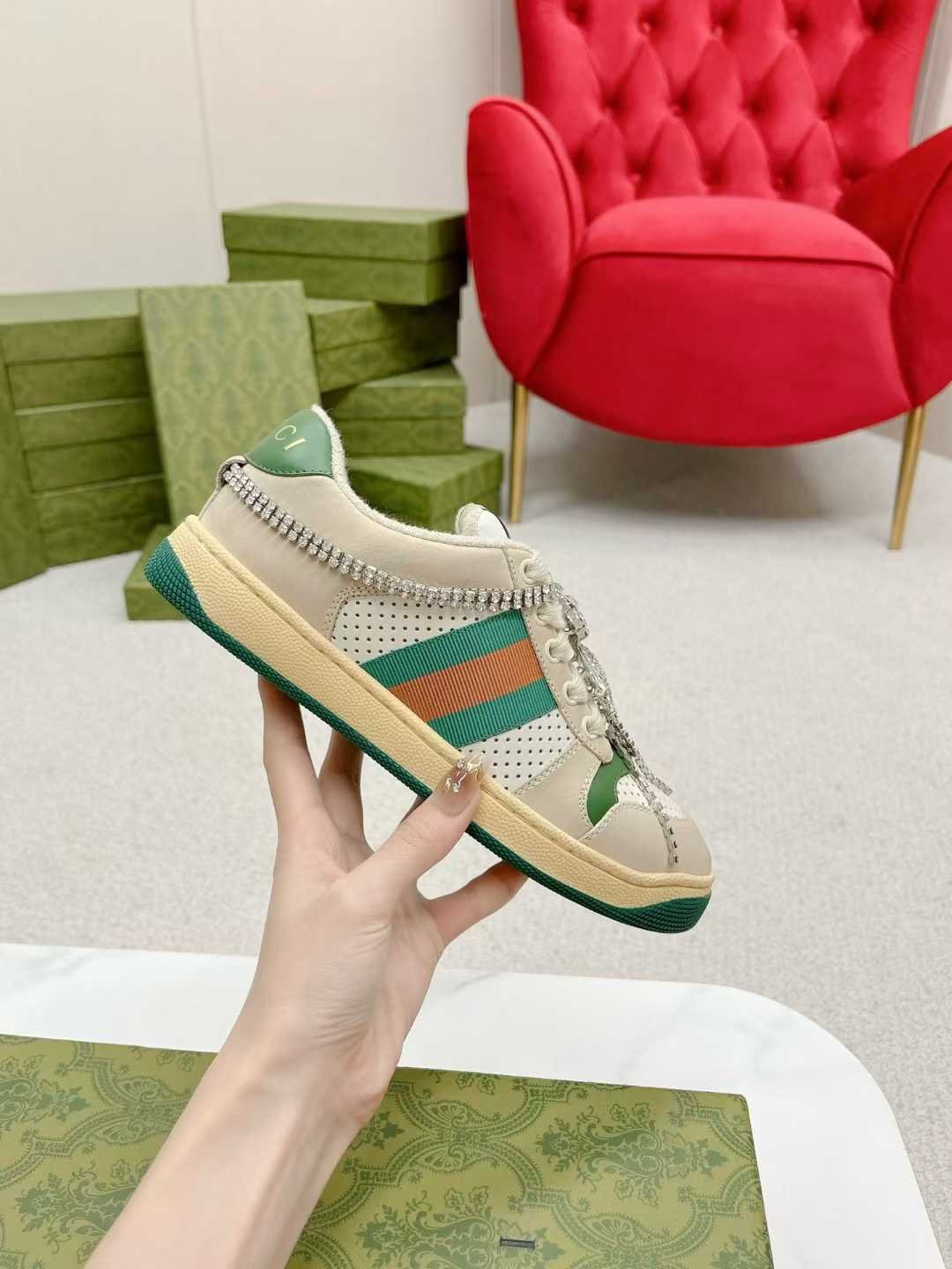 Aurora Custom StudioGucci Screener GG Supreme Sneakers - Image 3