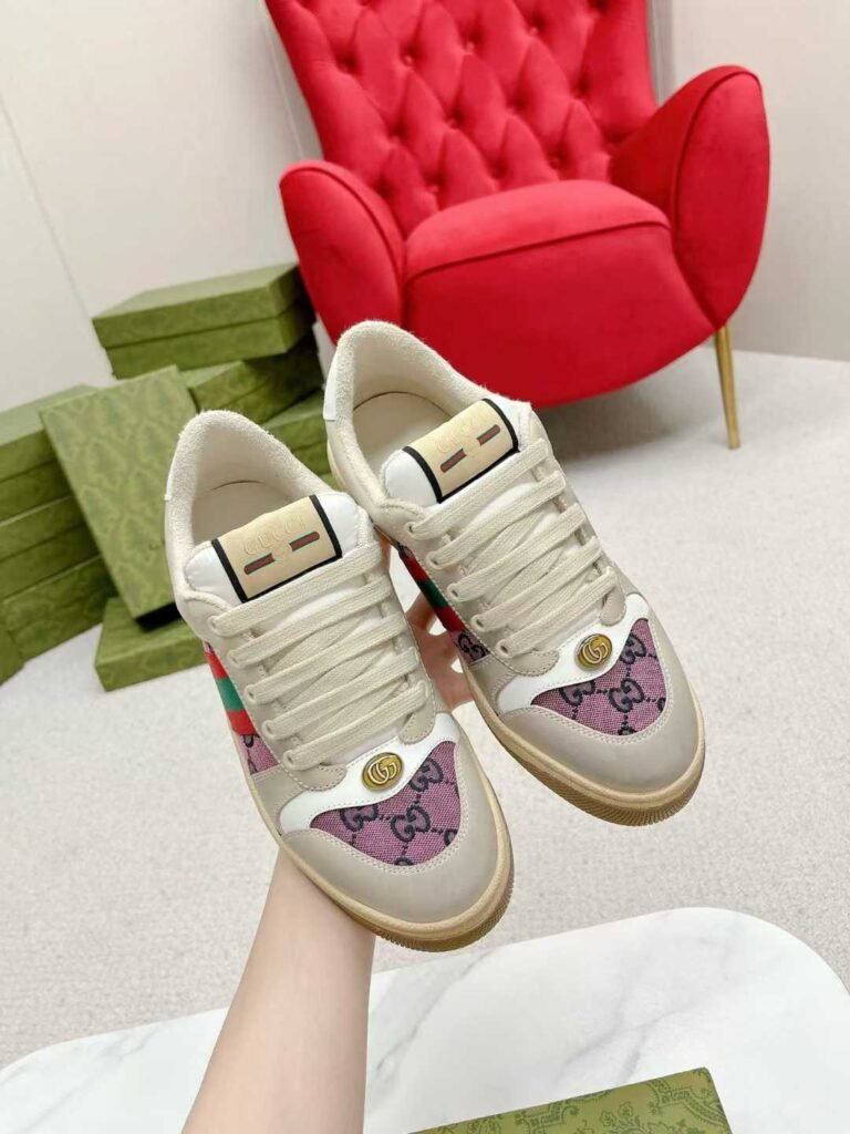 Aurora Custom StudioGucci Screener GG Supreme Sneakers