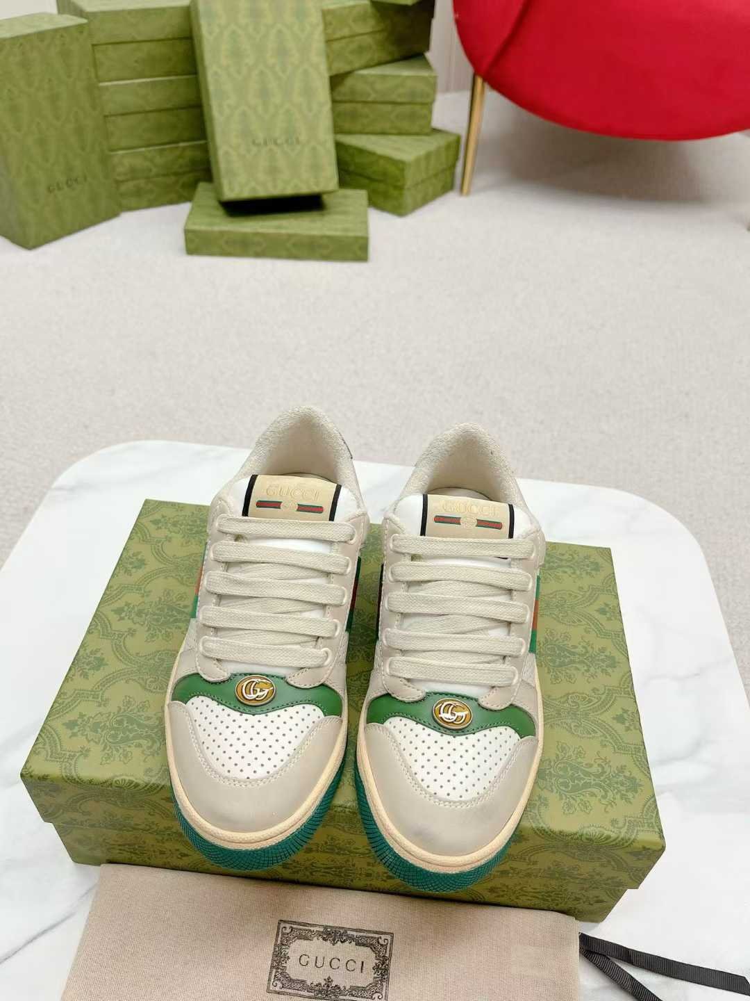 Aurora Custom StudioGucci Screener GG Supreme Sneakers - Image 2