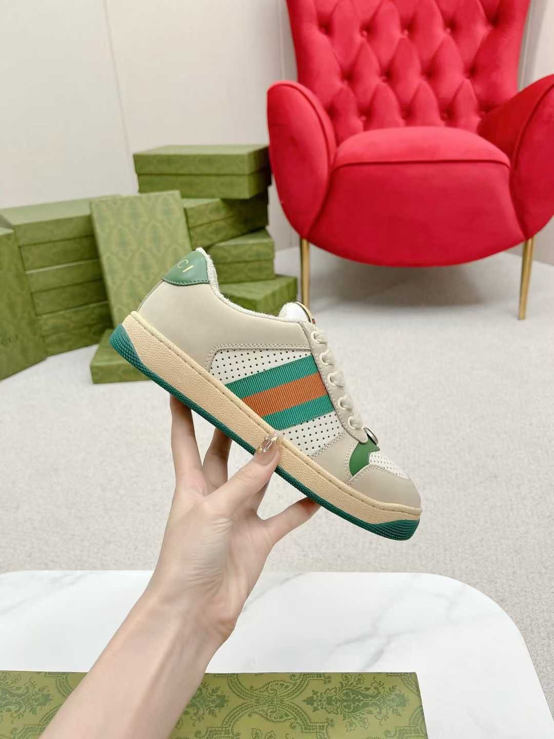 Aurora Custom StudioGucci Screener GG Supreme Sneakers - Image 4