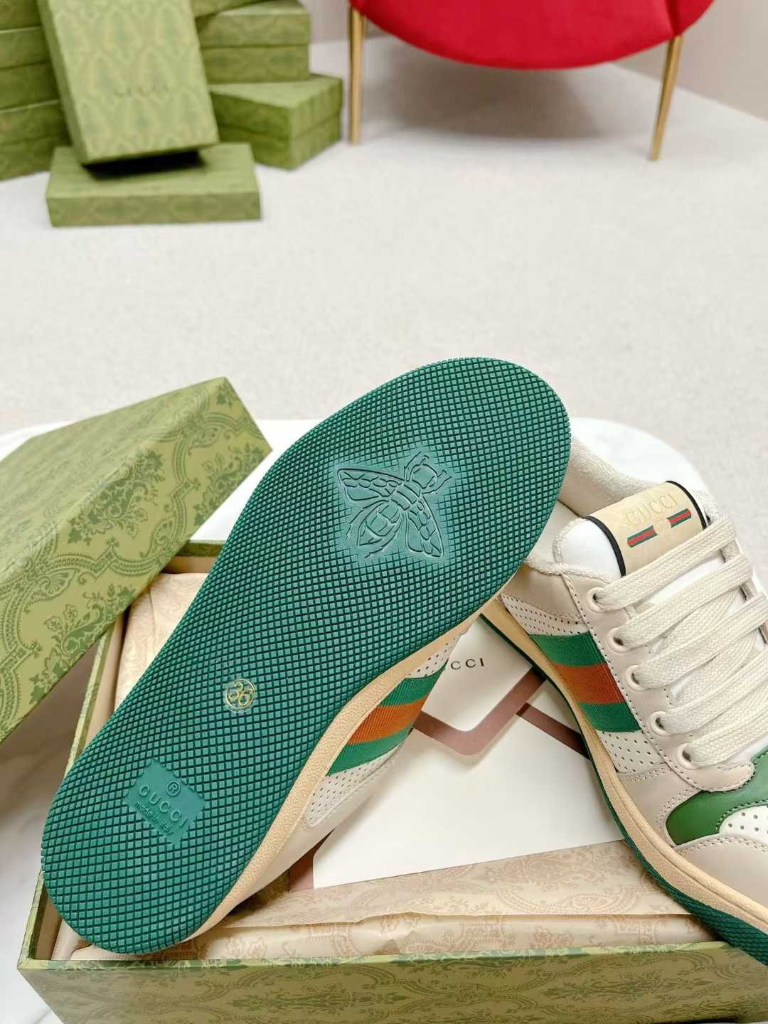 Aurora Custom StudioGucci Screener GG Supreme Sneakers - Image 8