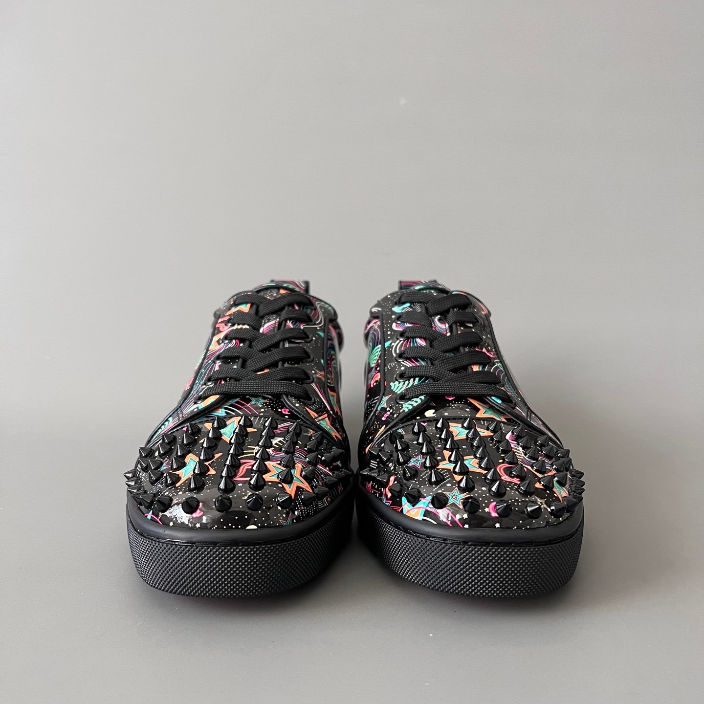 Aurora Custom Christian Louboutin Louis Junior Spikes Low-Top Sneakers Top-tier cutting-edge batch of high-quality goods - Image 3