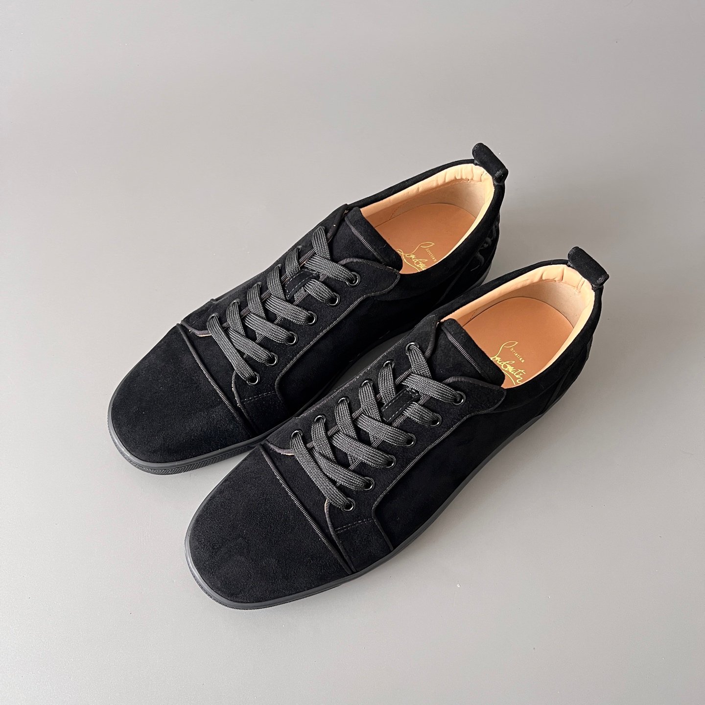 Aurora Custom Christian Louboutin Louis Junior Spikes 'Graphic Black' CL Louis Junior series black geometric embossed stud sneakers - Image 8