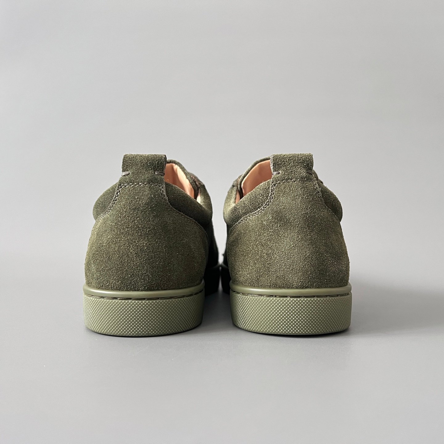 Aurora Custom Christian Louboutin Louis Junior Spikes "Army Olive" Suede - Image 6