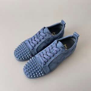 Aurora Custom Christian Louboutin Louis Junior Spikes "Royal Steel Blue"