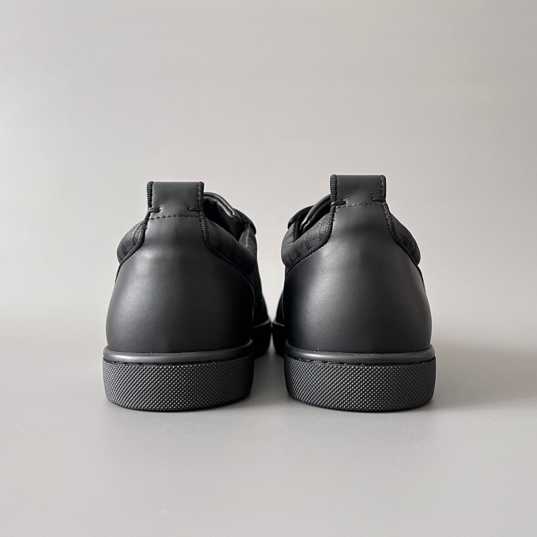 Aurora Custom Studio Christian Louboutin Louis Junior "CL Monogram Ribbed Black" - Image 5
