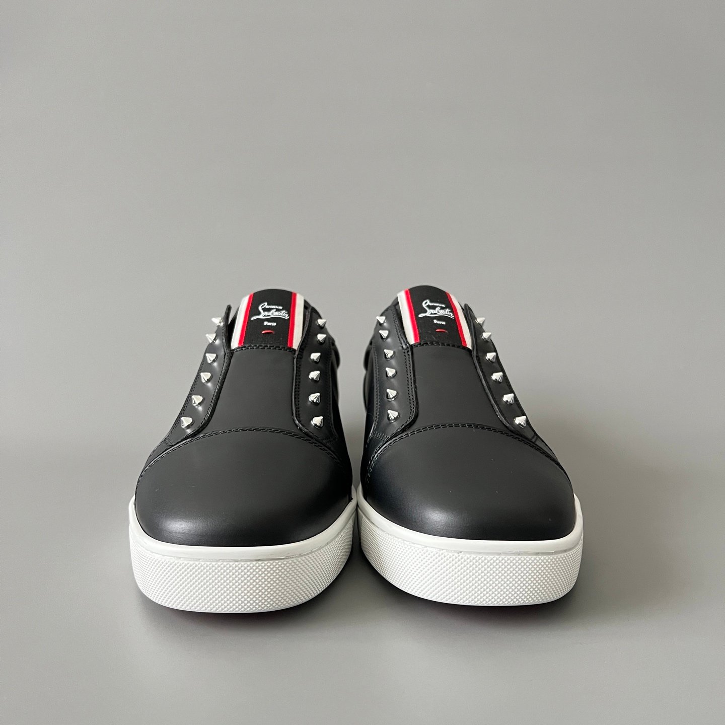 Aurora Custom Christian Louboutin "Urban Stud" Black Leather Slip-On - Image 3