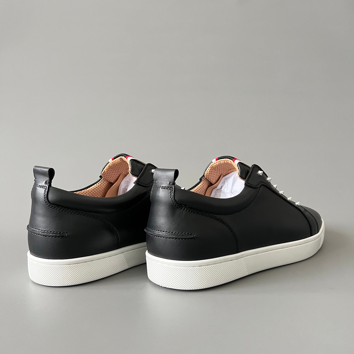 Aurora Custom Christian Louboutin "Urban Stud" Black Leather Slip-On - Image 5
