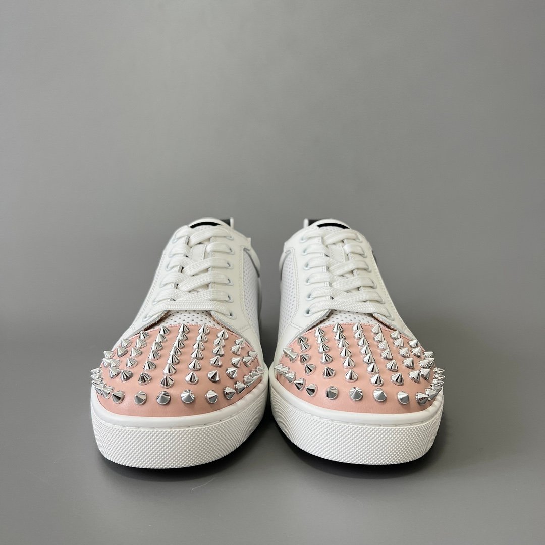 Aurora Custom Christian Louboutin Louis Junior Spikes "Tricolor Perforated" - Image 3