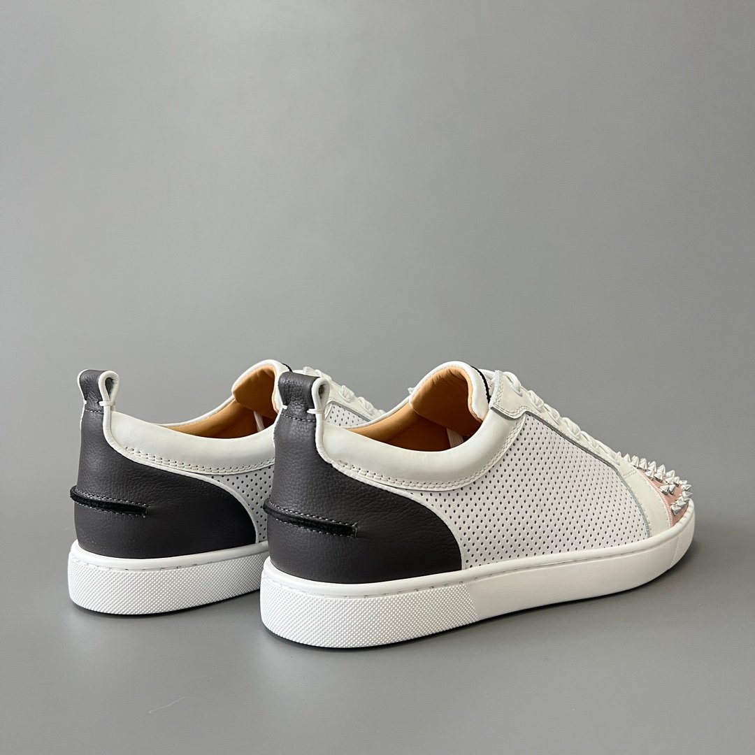 Aurora Custom Christian Louboutin Louis Junior Spikes "Tricolor Perforated" - Image 5
