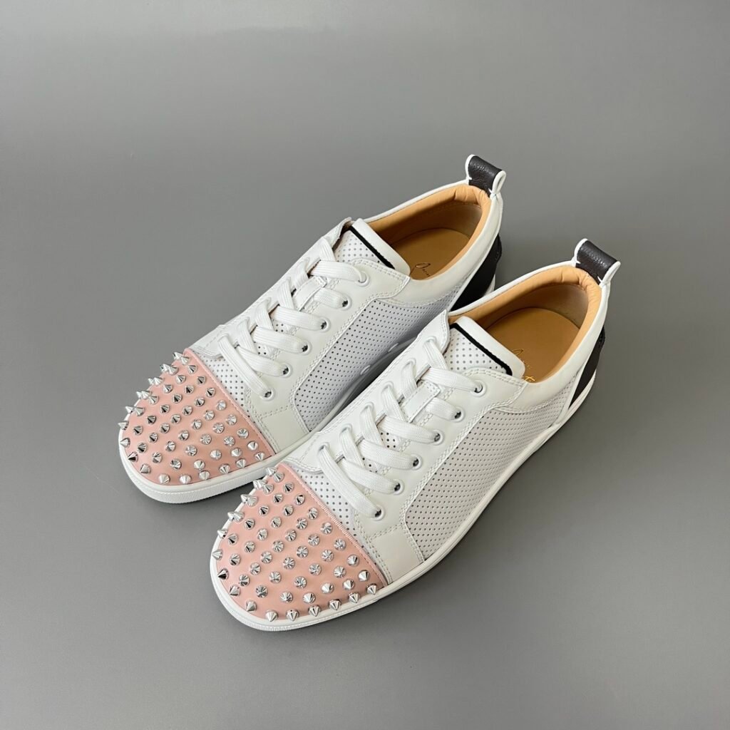 Aurora Custom Christian Louboutin Louis Junior Spikes "Tricolor Perforated"