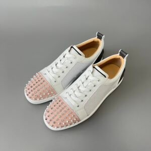 Aurora Custom Christian Louboutin Louis Junior Spikes "Tricolor Perforated"
