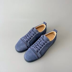 Aurora Custom Christian Louboutin Louis Junior "Slate Denim" Suede