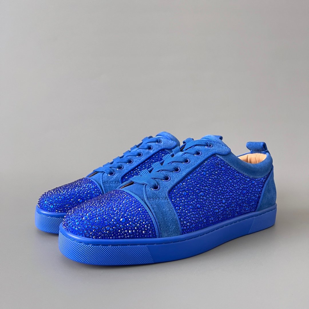 Aurora Custom Christian Louboutin Louis Junior "Royal Blue Strass" - Image 2