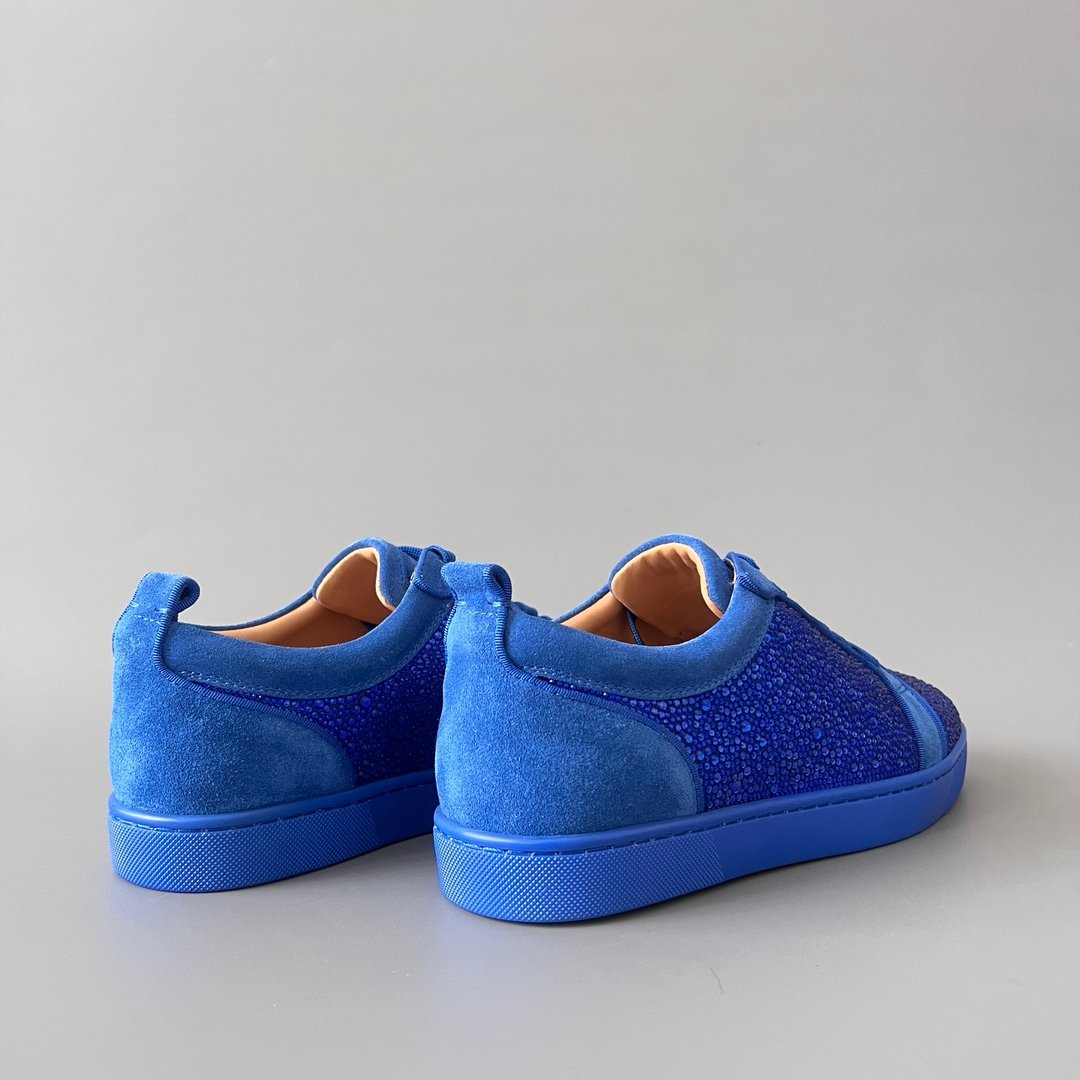 Aurora Custom Christian Louboutin Louis Junior "Royal Blue Strass" - Image 5