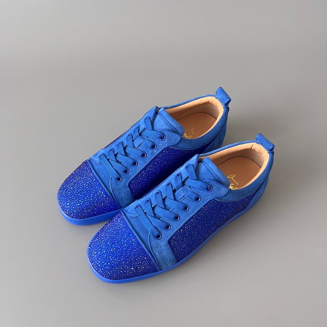 Aurora Custom Christian Louboutin Louis Junior "Royal Blue Strass"