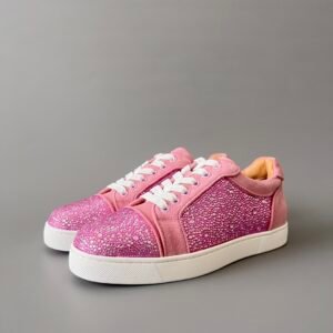 Aurora Custom Christian Louboutin Louis Junior "Rose Pink Strass"
