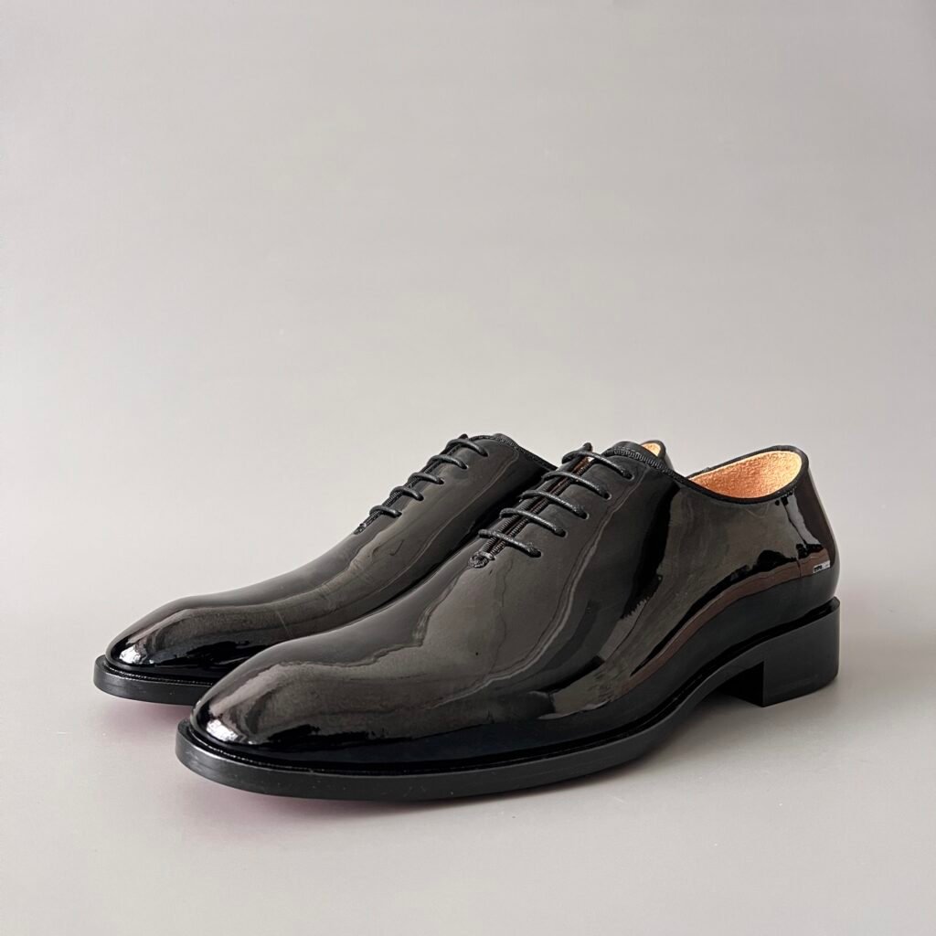 Aurora Custom Christian Louboutin Greggo "Classic Black Patent" Oxfords