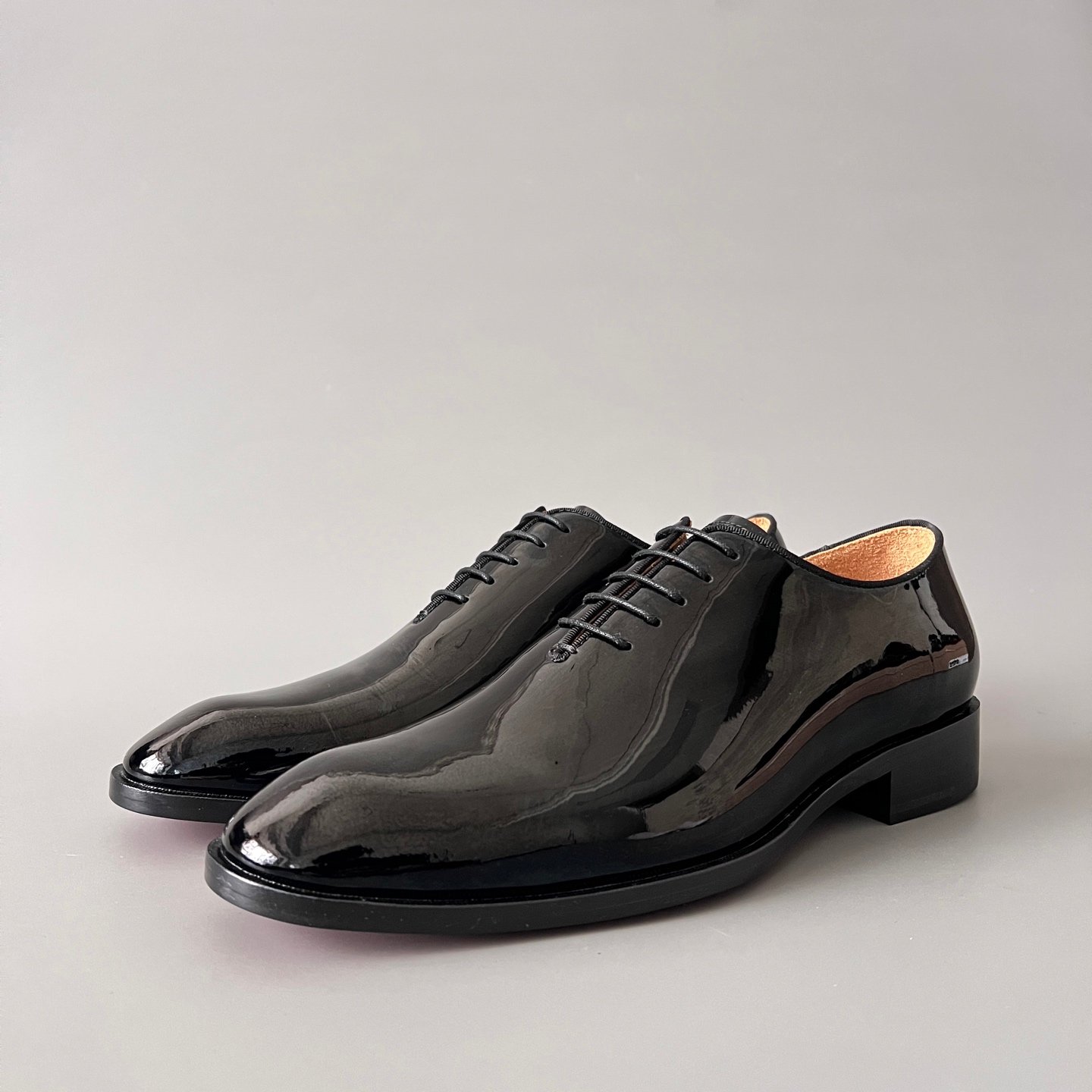 Aurora Custom Christian Louboutin Greggo "Classic Black Patent" Oxfords