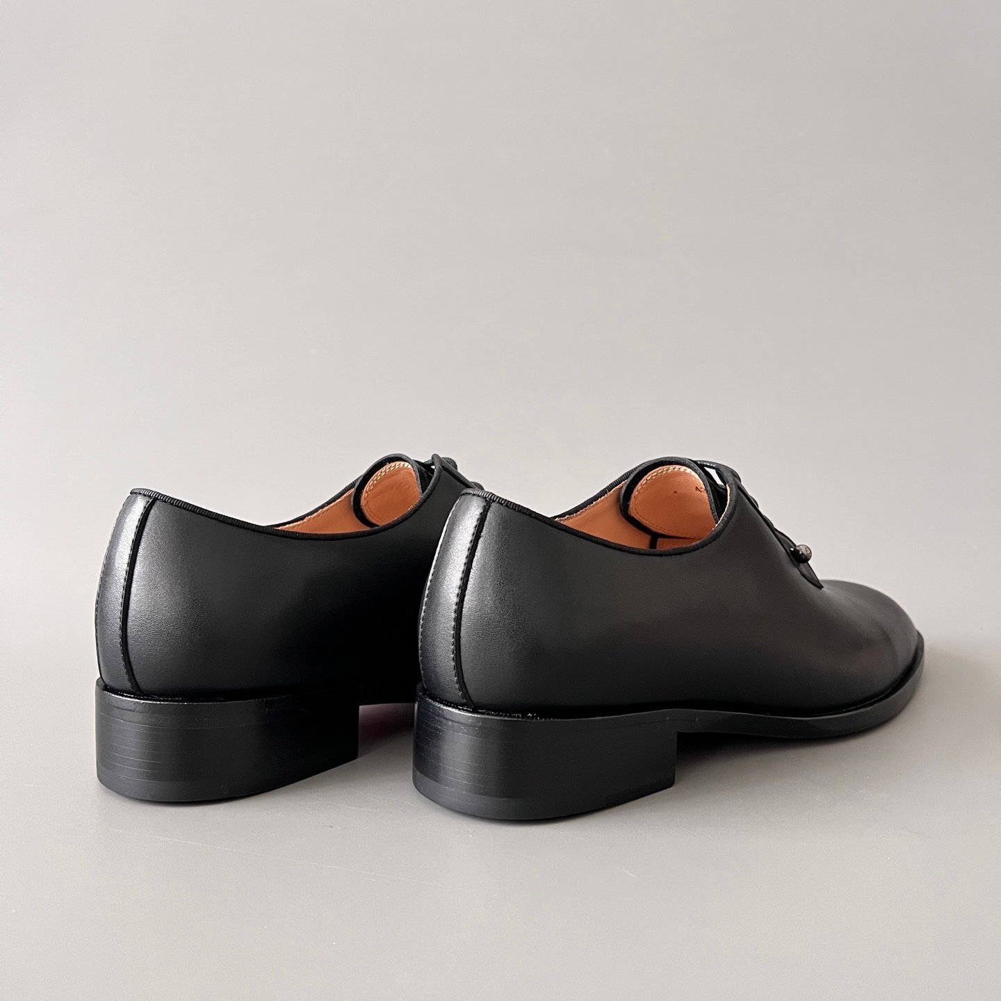 Aurora Custom Christian Louboutin Greggo "Matte Black Smooth Leather & Silver Studs" - Image 4