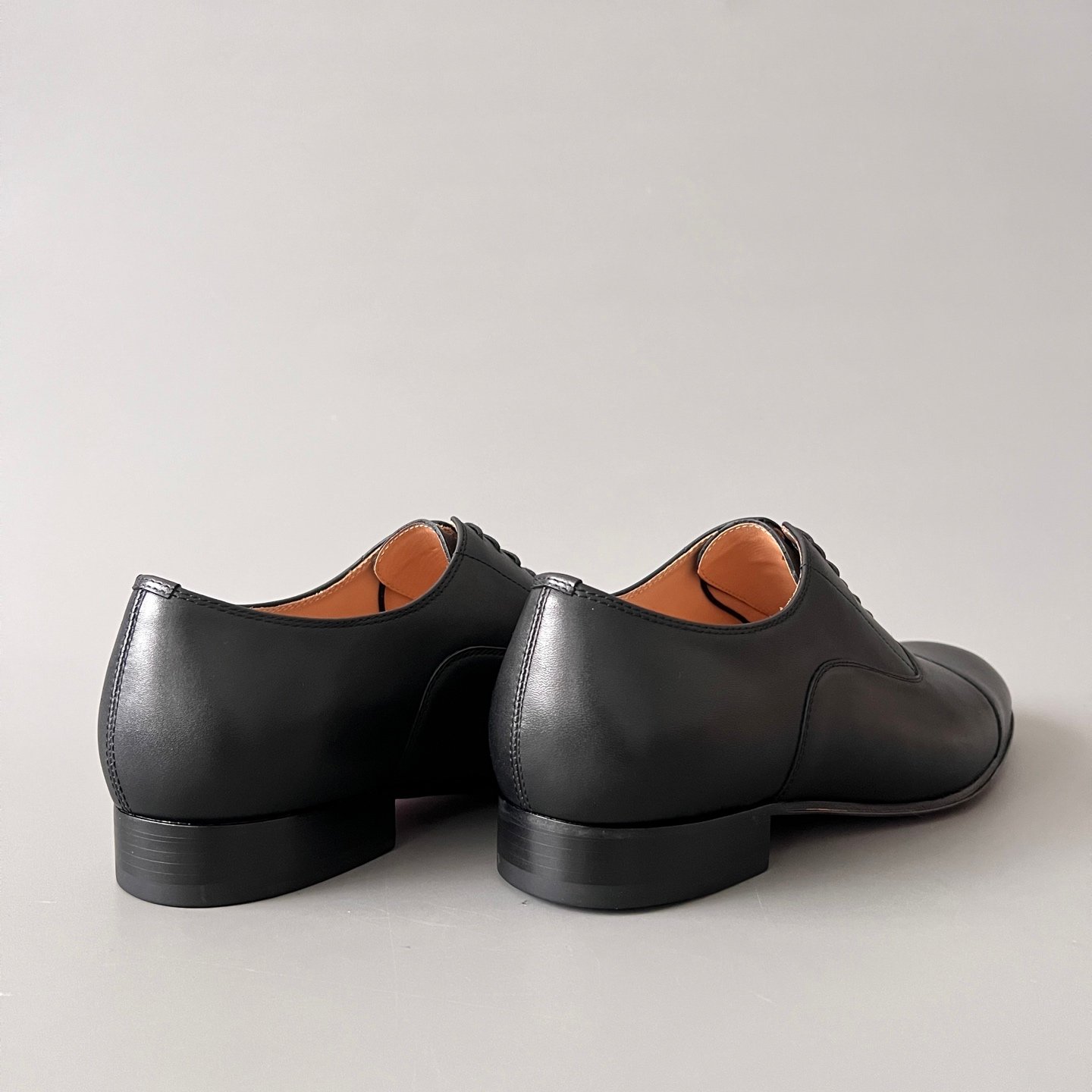 Aurora Custom Christian Louboutin Greggo "Matte Black Smooth Leather" Oxfords - Image 4