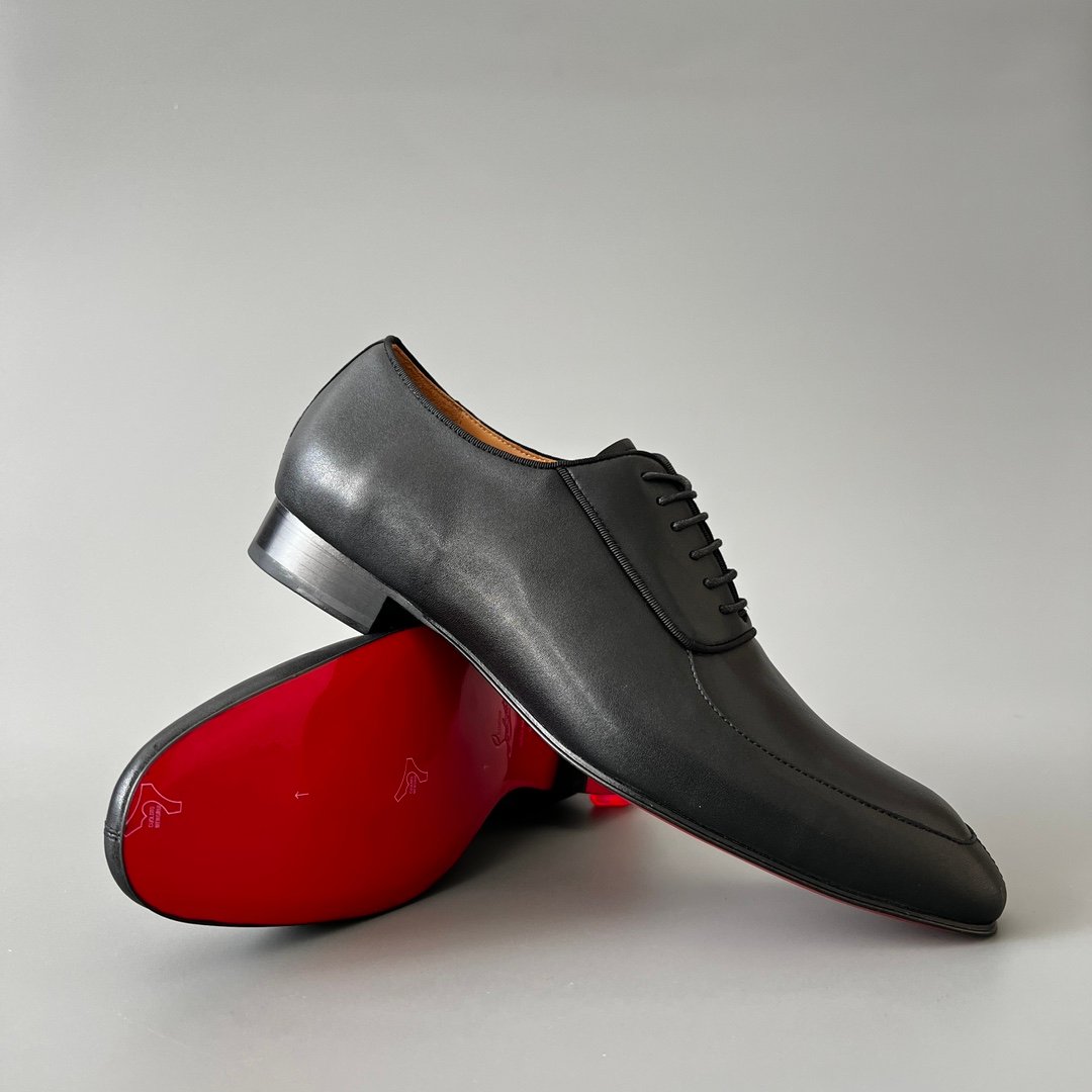 Aurora Custom Christian Louboutin Greggo "Matte Black Smooth Leather" (Sleek Seam Edition) - Image 7