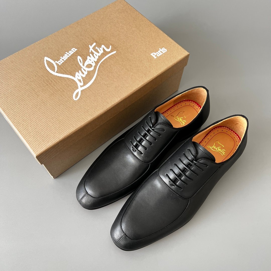 Aurora Custom Christian Louboutin Greggo "Matte Black Smooth Leather" (Sleek Seam Edition) - Image 9