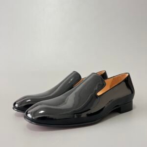 Aurora Custom Christian Louboutin Dandelion "Black Patent" (Natural Lining Edition)