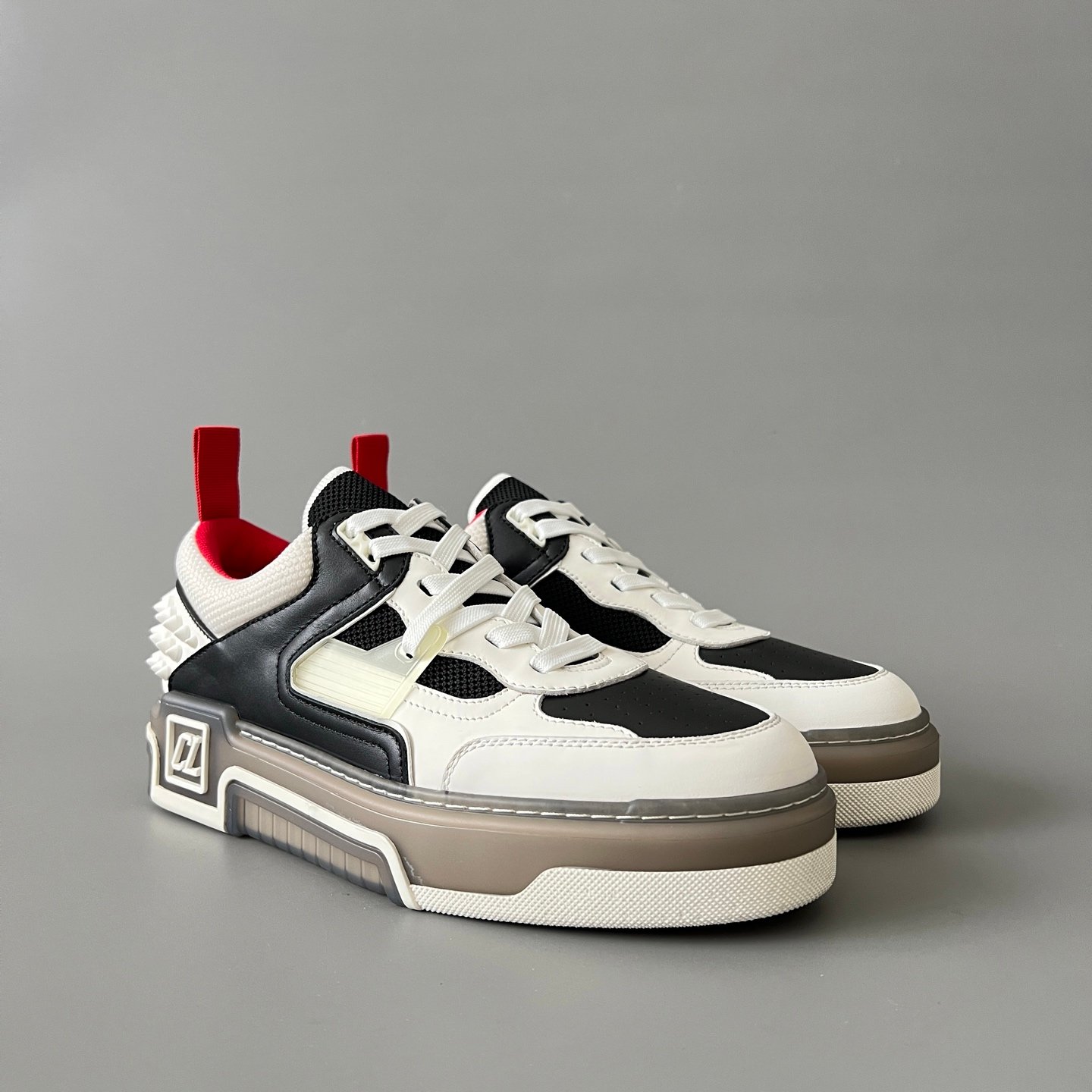 Aurora Custom Christian Louboutin Astroloubi "Panda" (Black, White & Red) - Image 3