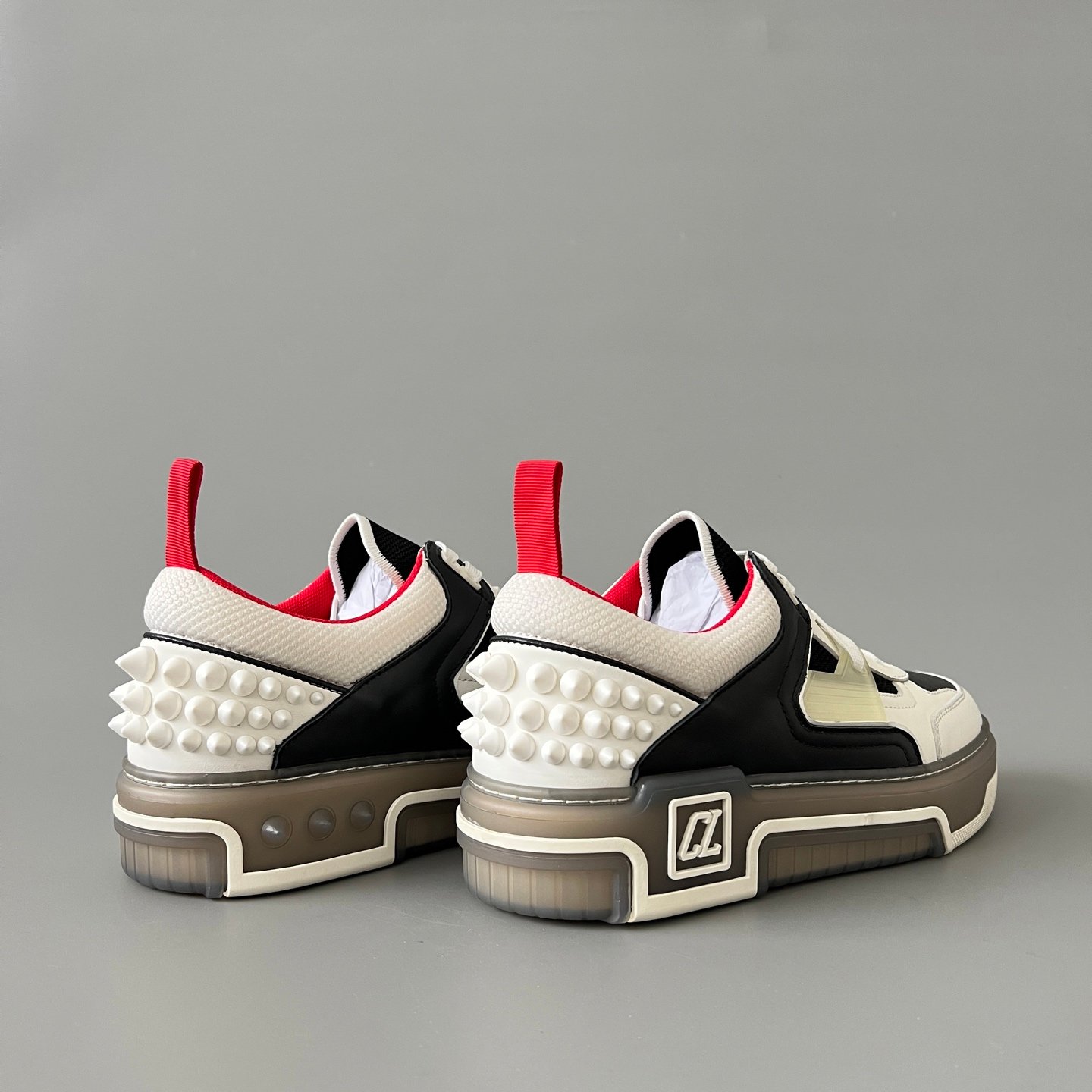 Aurora Custom Christian Louboutin Astroloubi "Panda" (Black, White & Red) - Image 4