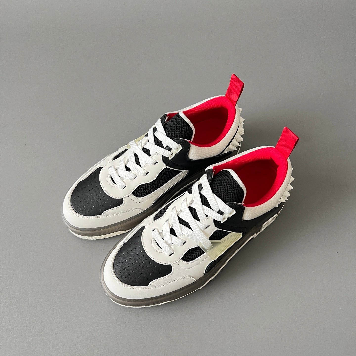 Aurora Custom Christian Louboutin Astroloubi "Panda" (Black, White & Red) - Image 8