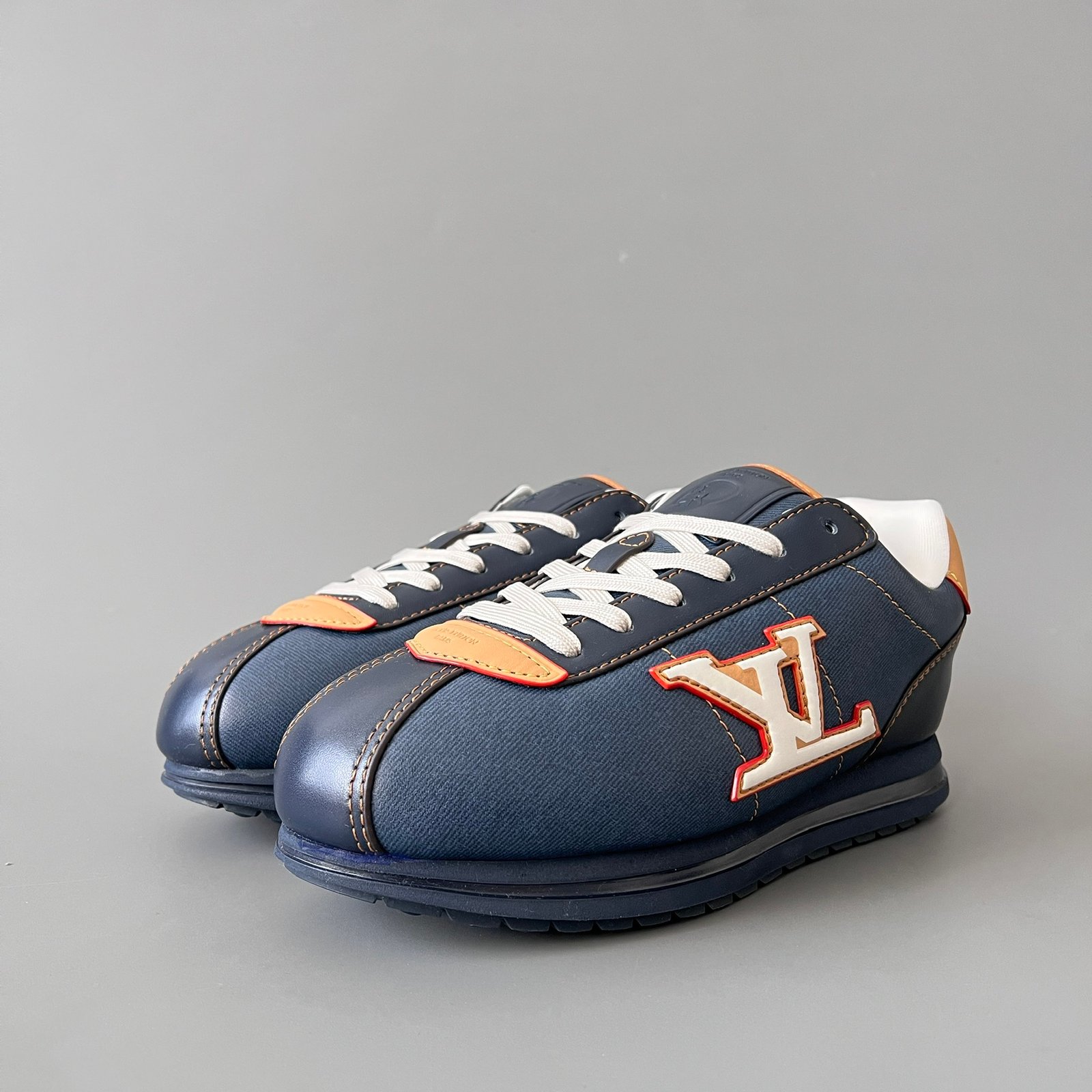 Aurora Custom Louis Vuitton x Nigo FW25 BUTTERSOFT "Denim Blue" Sneakers