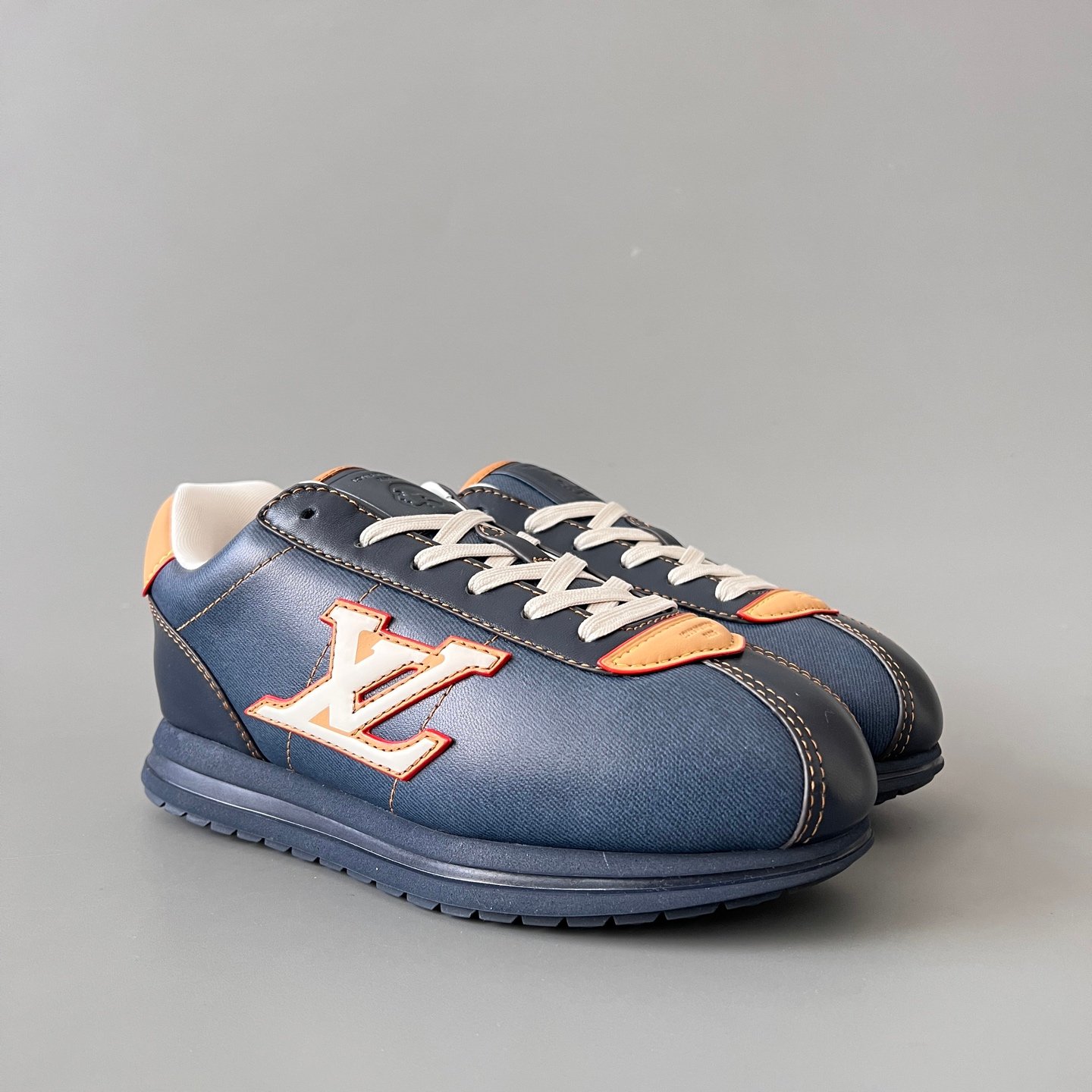 Aurora Custom Louis Vuitton x Nigo FW25 BUTTERSOFT "Denim Blue" Sneakers - Image 3