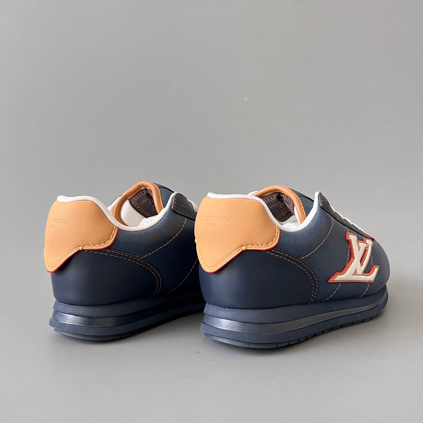 Aurora Custom Louis Vuitton x Nigo FW25 BUTTERSOFT "Denim Blue" Sneakers - Image 4
