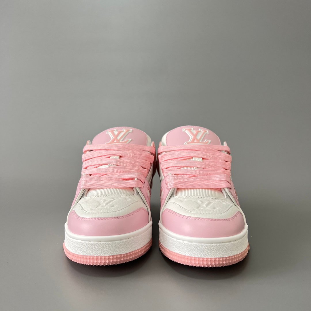 Aurora Custom Louis Vuitton Trainer Sneaker "White/Pink" (1:1 Deconstructed) - Image 2