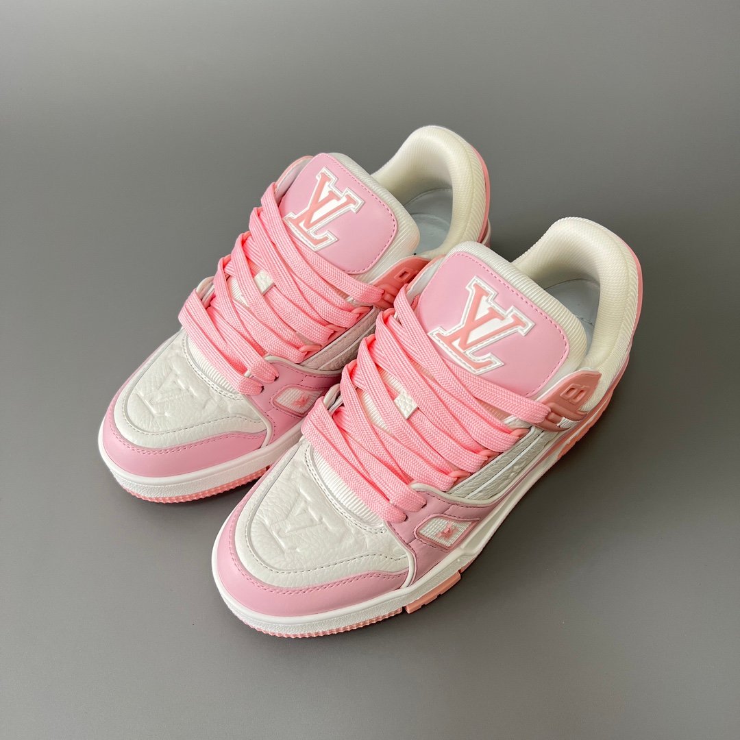 Aurora Custom Louis Vuitton Trainer Sneaker "White/Pink" (1:1 Deconstructed) - Image 8