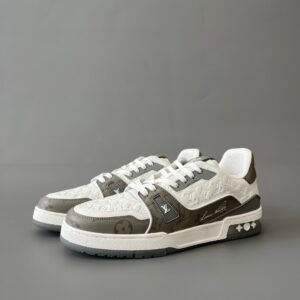 Aurora Custom Louis Vuitton Trainer Sneaker "White/Grey Monogram" (1:1 Deconstructed)