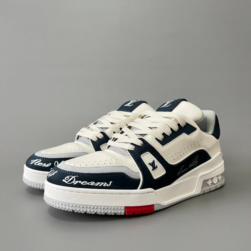 Aurora Custom Louis Vuitton Trainer "New Dreams" Navy/White (1:1 Deconstructed / Unisex)