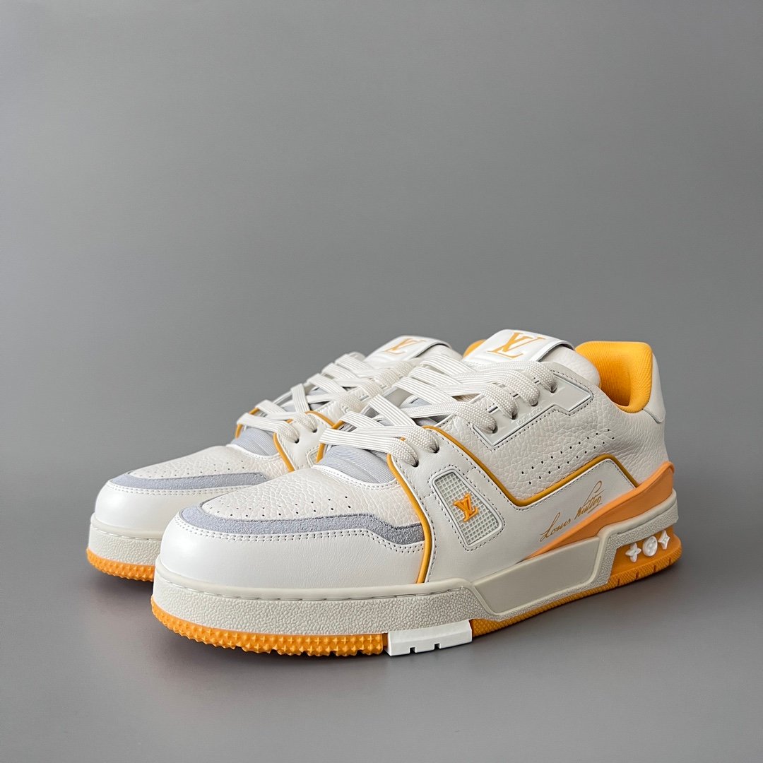 Aurora Custom Louis Vuitton Trainer "White/Sunflower" (1:1 Deconstructed / Unisex)