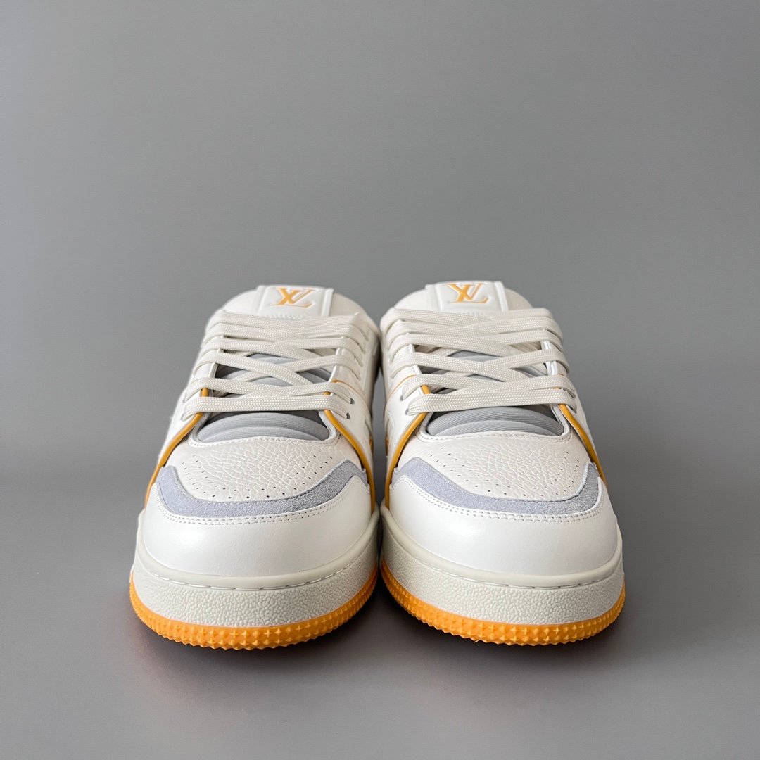 Aurora Custom Louis Vuitton Trainer "White/Sunflower" (1:1 Deconstructed / Unisex) - Image 2