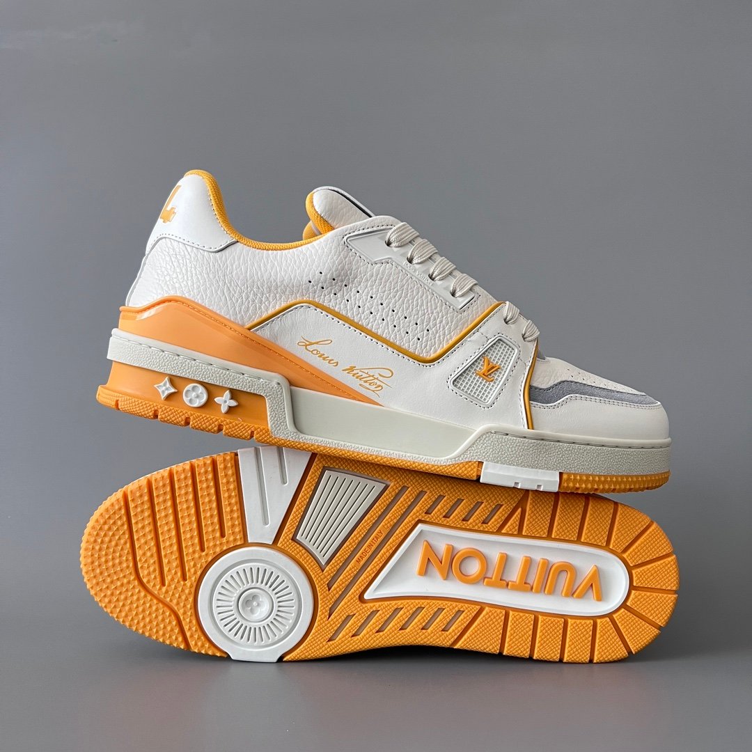 Aurora Custom Louis Vuitton Trainer "White/Sunflower" (1:1 Deconstructed / Unisex) - Image 6