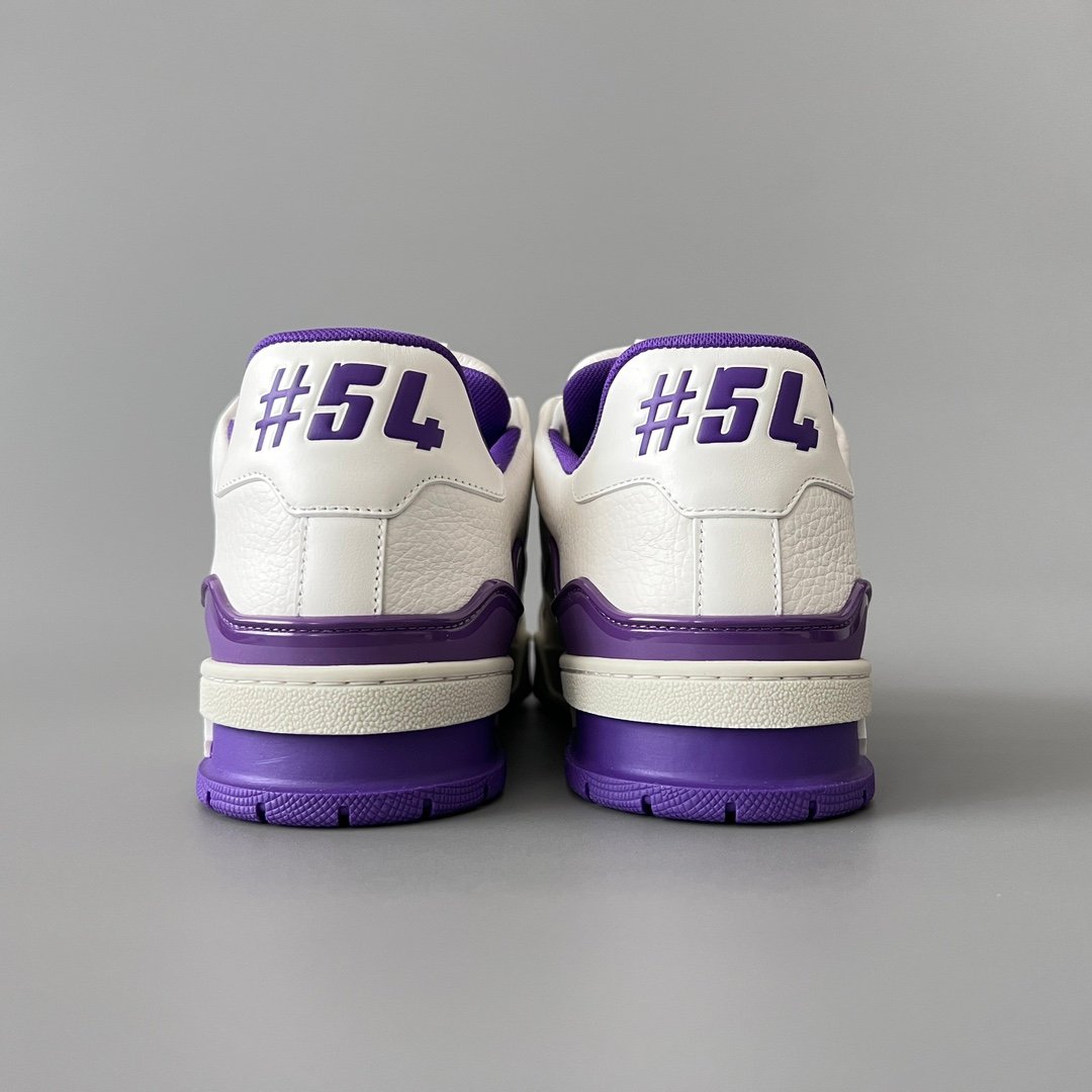 Aurora Custom Louis Vuitton Trainer "White/Purple" (1:1 Deconstructed / Unisex) - Image 4