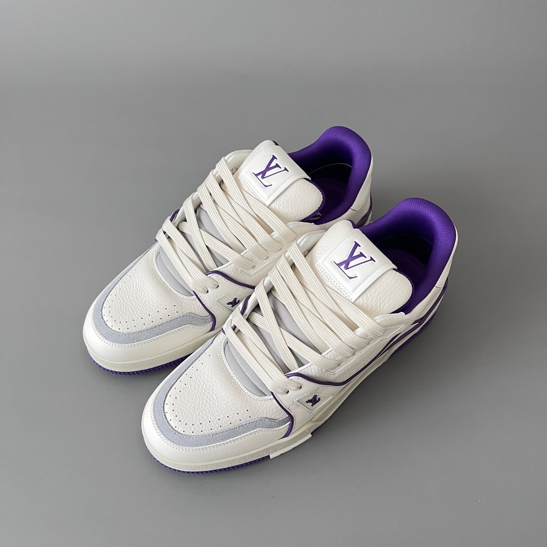 Aurora Custom Louis Vuitton Trainer "White/Purple" (1:1 Deconstructed / Unisex) - Image 7