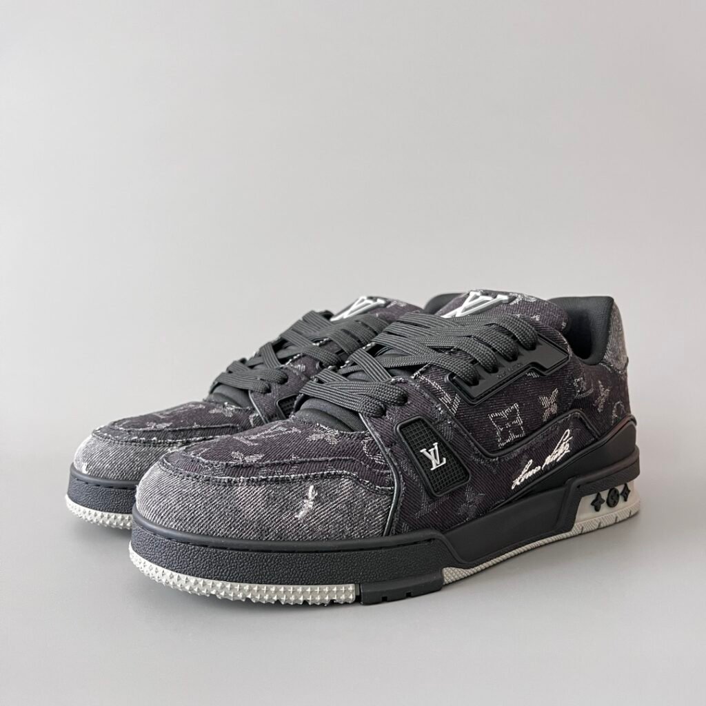 Aurora Custom Louis Vuitton Trainer "Black Monogram Denim" (1:1 Deconstructed)